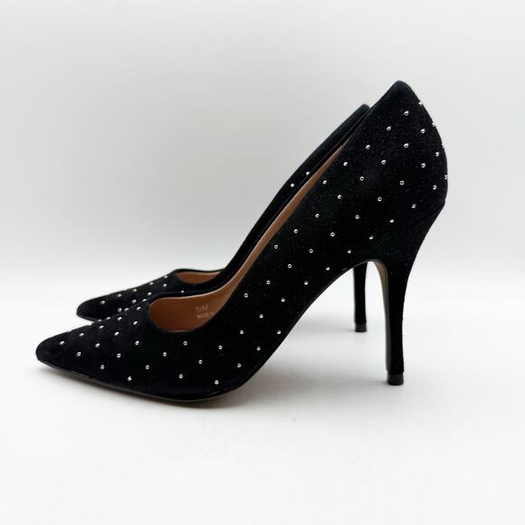 Linea Paola Womens Pamila Pumps US 5.5 M Black Stud Details Stiletto NIB - Picture 8 of 12